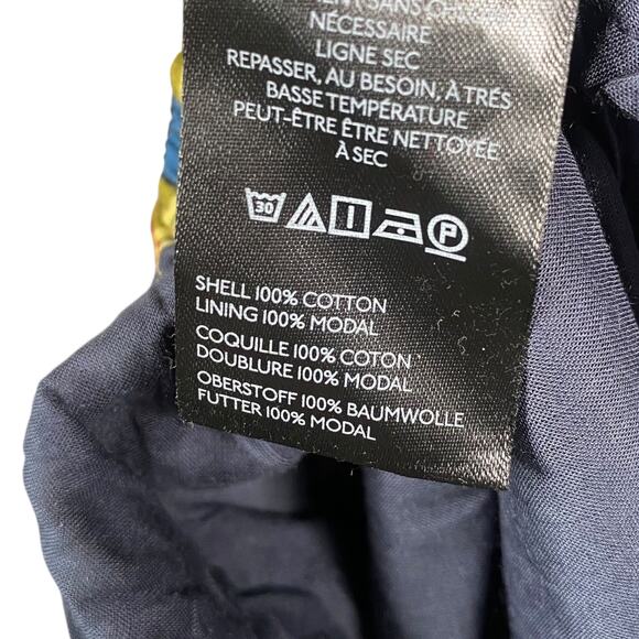 Anthropologie Maeve Jacie Blue Red Gold Plaid Poplin Full Midi Skirt SZ S - Picture 12 of 12